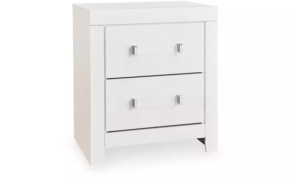 maeling white two drawer night stand by ashley