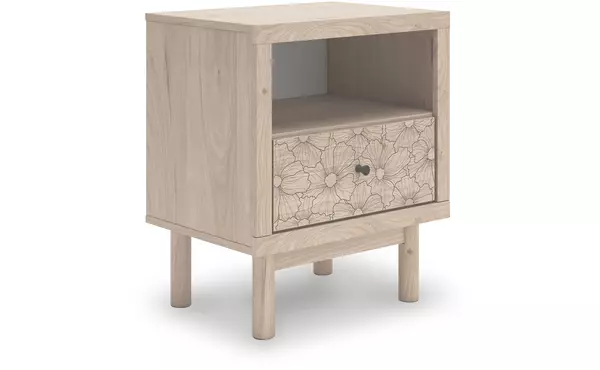 arloster tan one drawer night stand by ashley