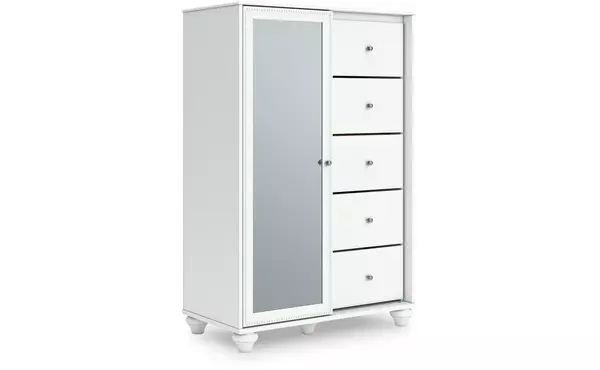 kozlani white dressing chest by ashley