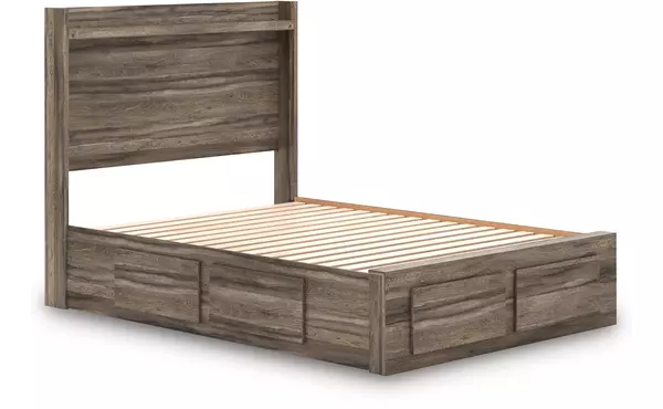 elbrim brown full platform rails by ashley