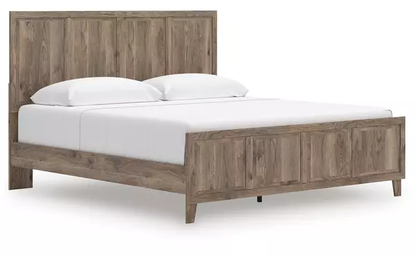 rusticott brown king panel footboard by ashley