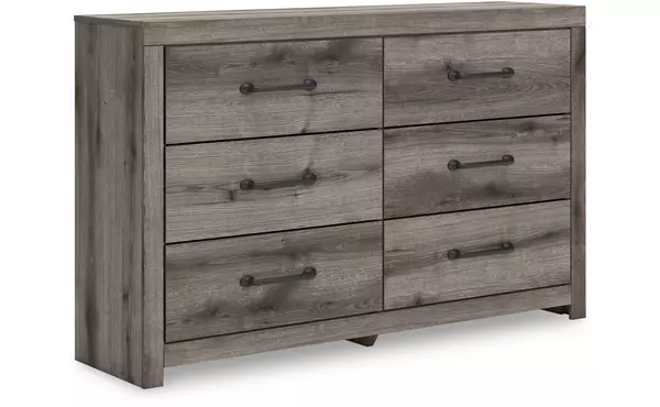 graystorm brown gray six drawer dresser by ashley