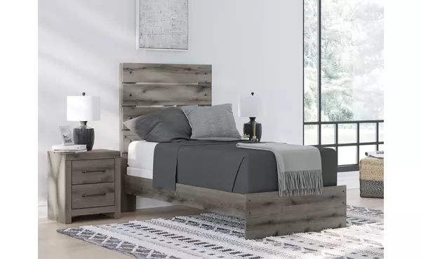 graystorm brown gray twin panel rails by ashley