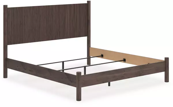 pamytta brown king panel footboard w/rails by ashley