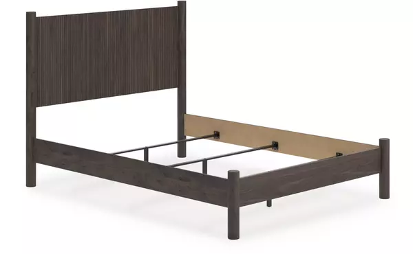 pamytta brown queen panel headboard by ashley