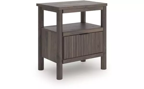 pamytta brown one drawer night stand by ashley