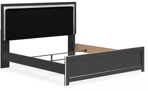 zuraleus black king panel footboard by ashley