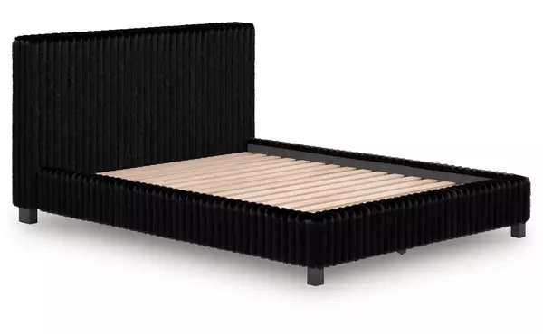 zuraleus black queen/king uph rails by ashley