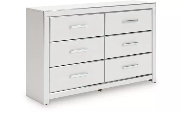 zuraleus white six drawer dresser by ashley