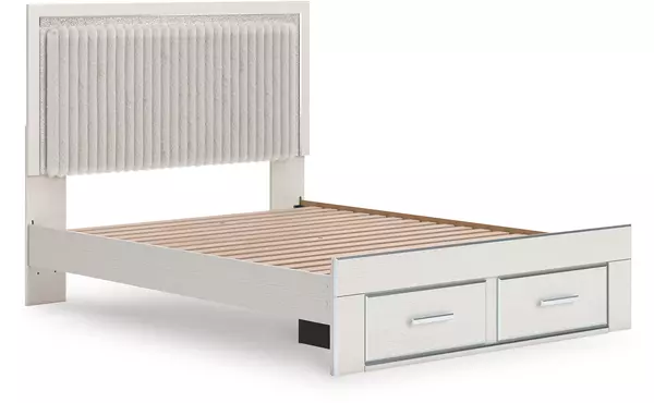 zuraleus white queen storage footboard by ashley