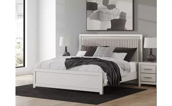 zuraleus white king panel footboard by ashley