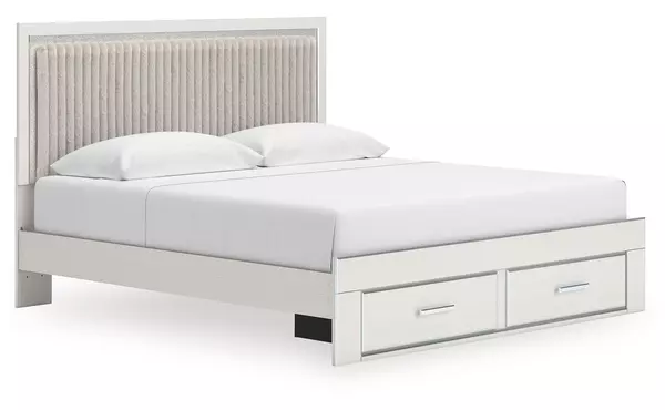 zuraleus white king storage footboard by ashley