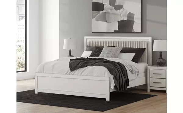zuraleus white king panel rails by ashley
