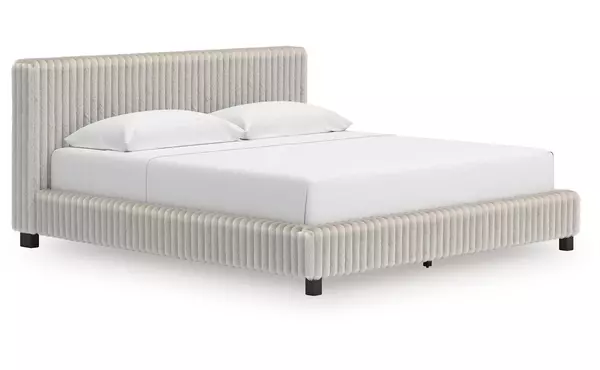 zuraleus white queen/king uph rails by ashley