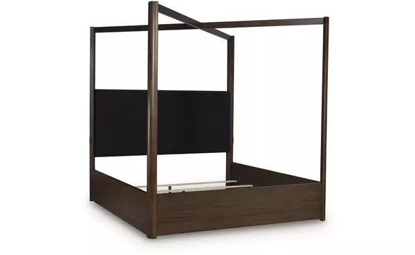 dilenno dark brown queen/king poster rails/posts by ashley