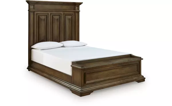 frantanna brown queen storage footboard by ashley