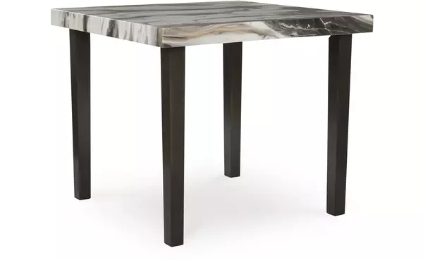 jeshina dark brown square drm counter table by ashley
