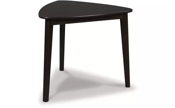 mallenette merlot triangle dining room table by ashley
