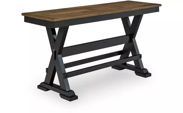 wildenauer brown/black large counter drm bench by ashley