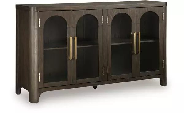 radkin burnished brown dining room server by ashley