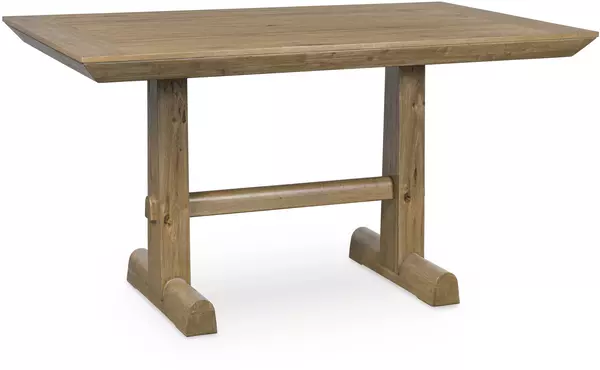 ridgester light brown rect dining room counter table by ashley
