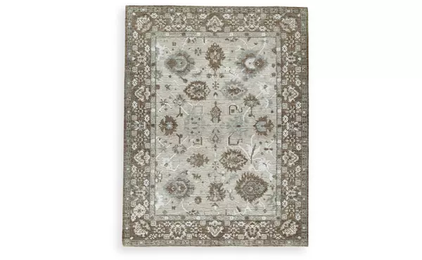 ainswick brown/beige/gray memory foam large rug by ashley