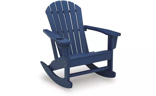 sundown shores blue rocking chair by ashley