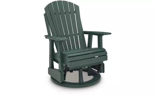 shell beach green swivel glider chair by ashley