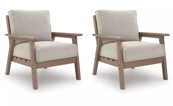 grover beach driftwood lounge chair w/cushion by ashley
