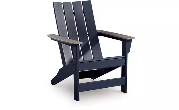 east beach navy blue/driftwood adirondack chair by ashley