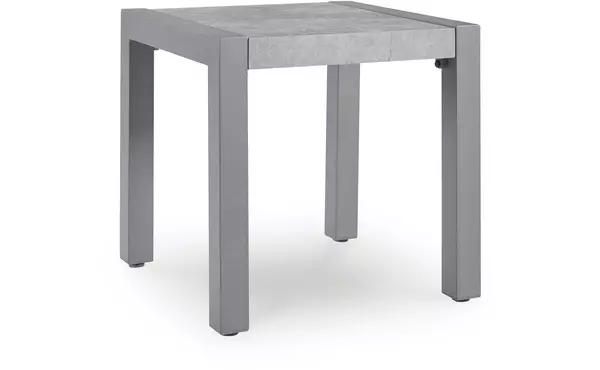 hurley park gray square end table by ashley