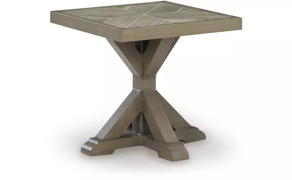 laguna heights beige square end table by ashley