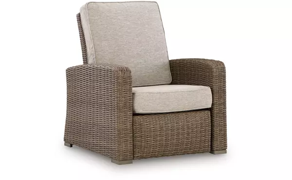 laguna heights beige recliner by ashley