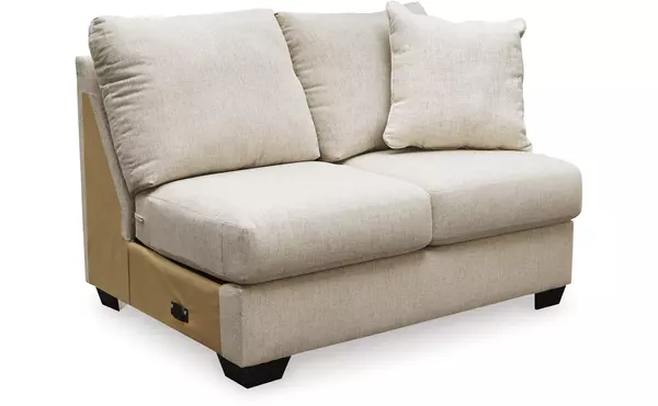 carnaby linen armless loveseat by ashley