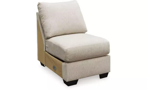 carnaby linen armless chair by ashley