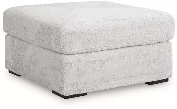 cuddle plush arctic oversized accent ottoman by ashley
