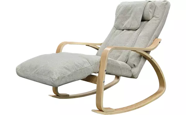 rocking massage chair gray by exact