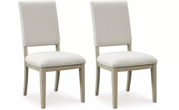 vallardia light grayish brown dining uph side chair (2/cn) by ashley