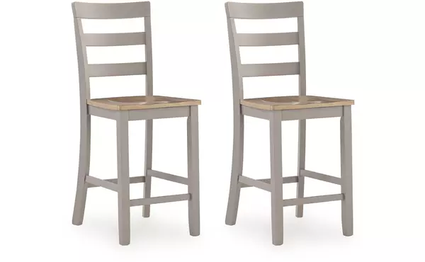 harperfeld natural/gray barstool (2/cn) by ashley