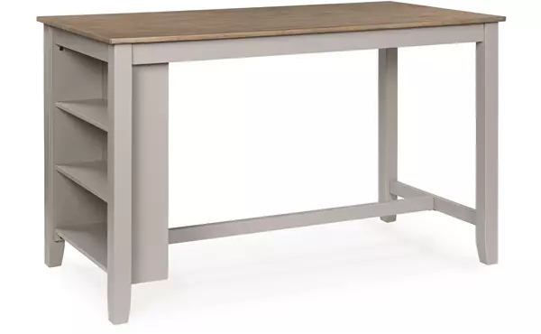 harperfeld natural/gray rect dining room counter table by ashley