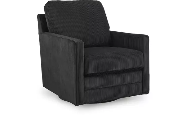 icaman onyx swivel accent chair by ashley