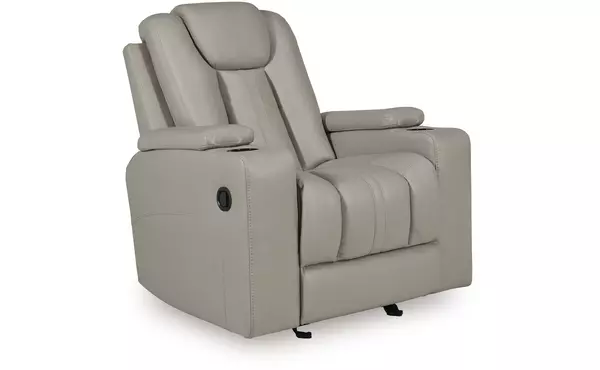 elevate edges coin glider recliner by ashley