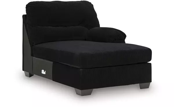 simplejoy onyx raf corner chaise by ashley