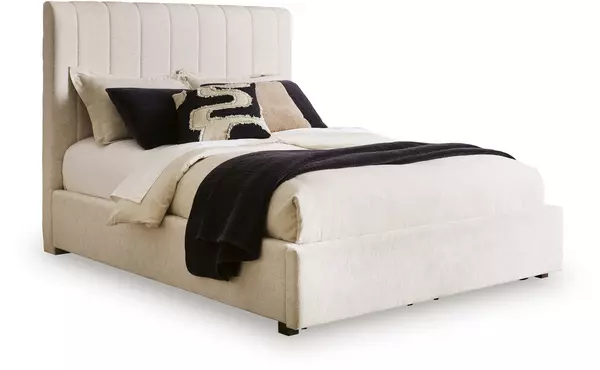 queen upholstered headboard by ashley