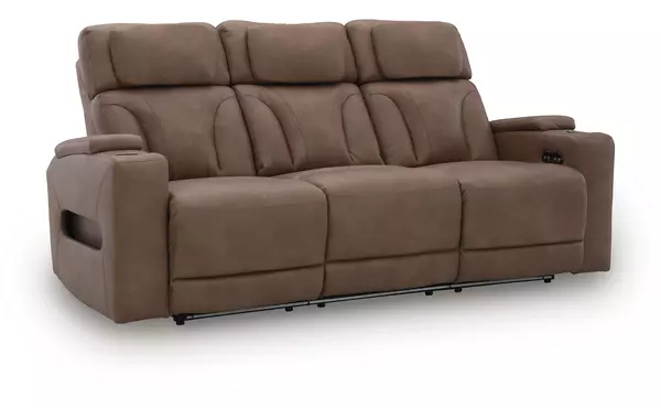 pwr rec sofa with adj headrest by ashley