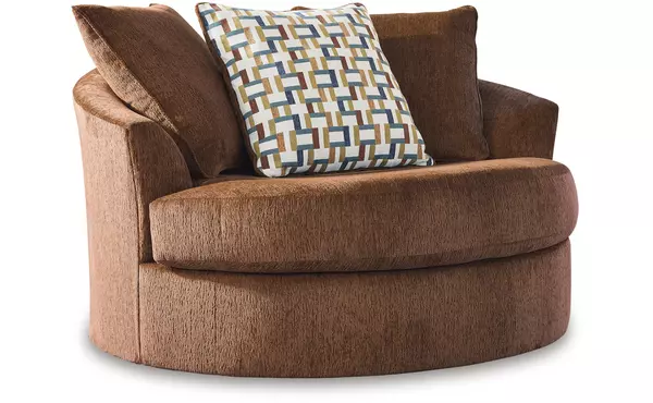 oversized swivel accent chair by ashley