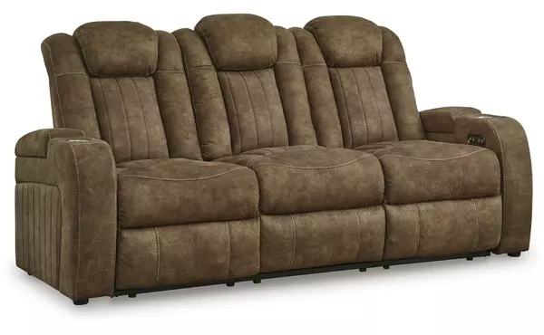 pwr rec sofa with adj headrest by ashley