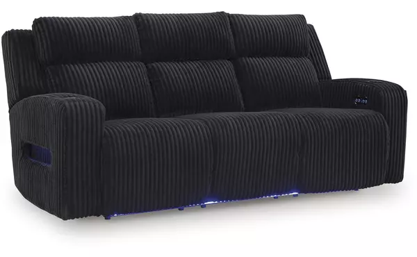 pwr rec sofa with adj headrest by ashley