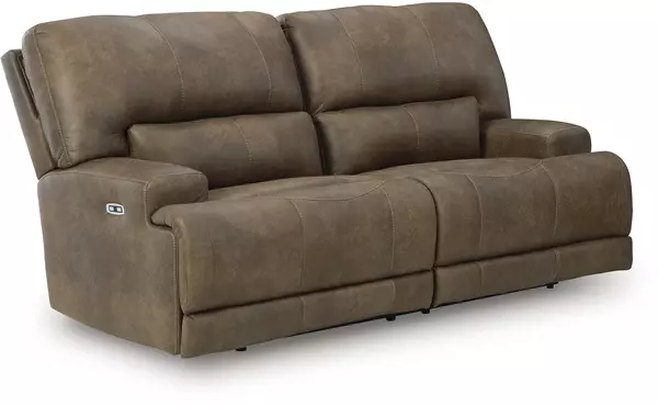 2 seat pwr rec sofa adj hdrest by ashley