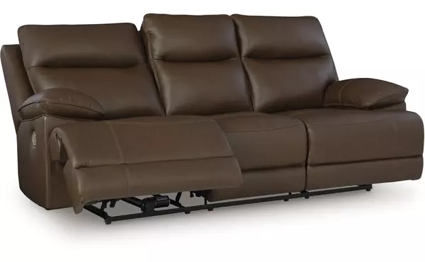 pwr rec sofa with adj headrest by ashley